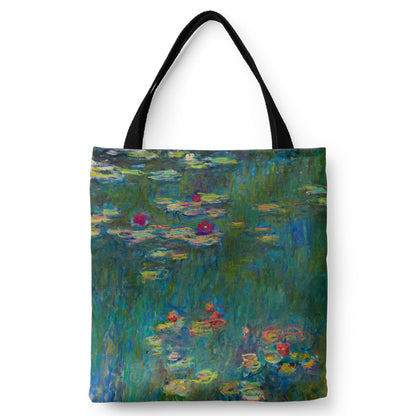 Borsa tela ninfee