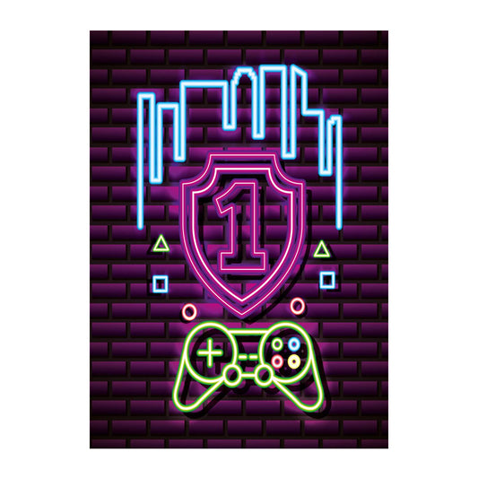 Quadro su tela Insegne neon gaming