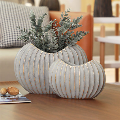 Vaso ceramica bianca