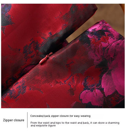 Abito Jacquard Dipinto