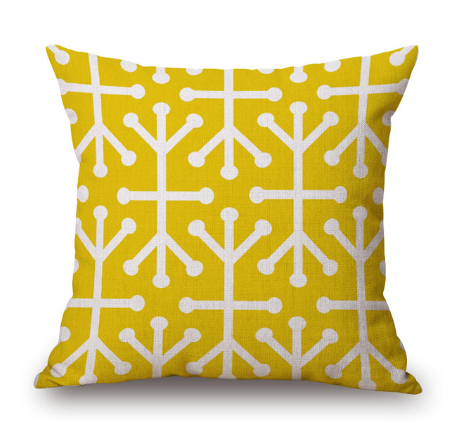 Federa geometrica giallo-verde