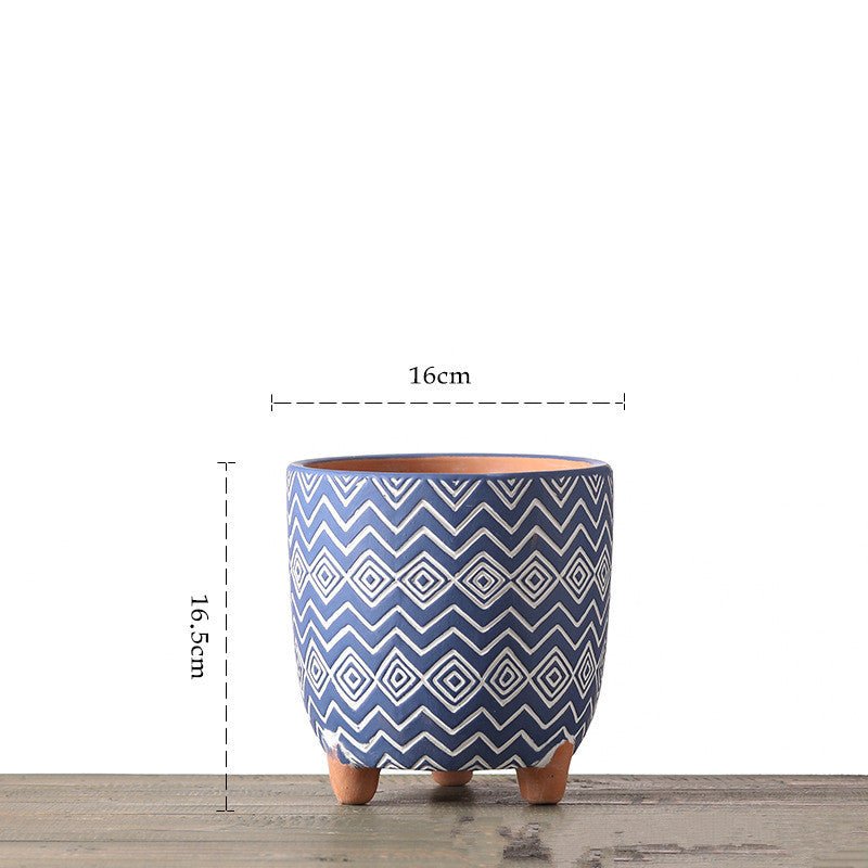 Vaso ceramica geometrico