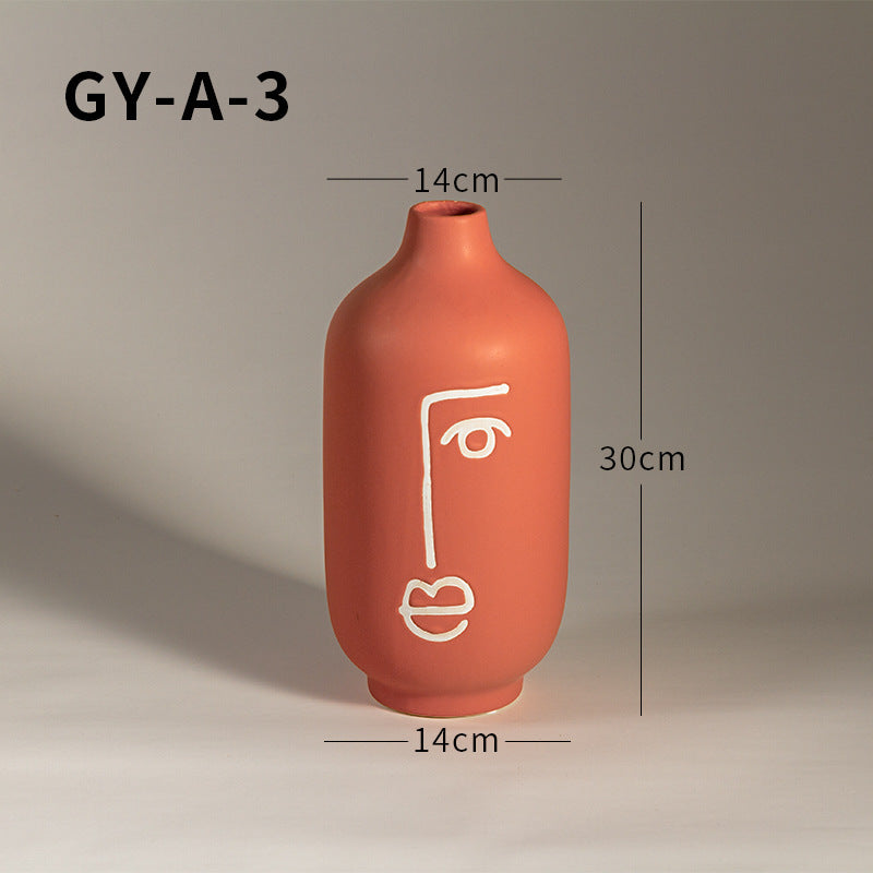 Vaso viso astratto