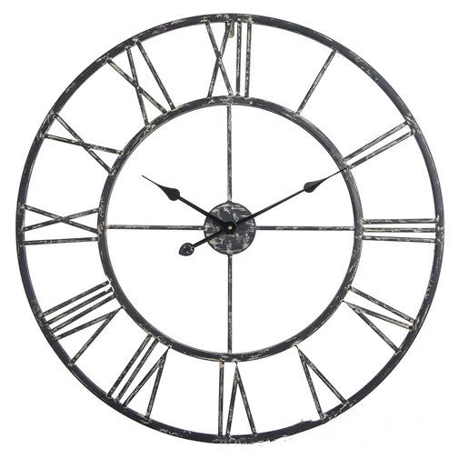 Orologio da parete Elementi trapezoidali legno