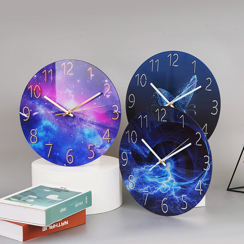 Orologio da parete Marmorizzato dorato