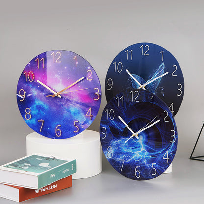 Orologio da parete Marmorizzato dorato