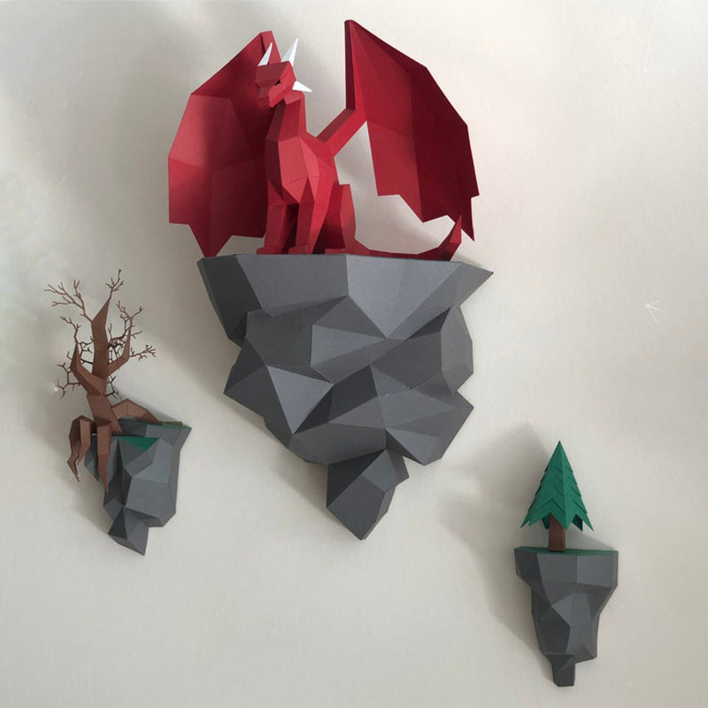 Scultura Drago Carta