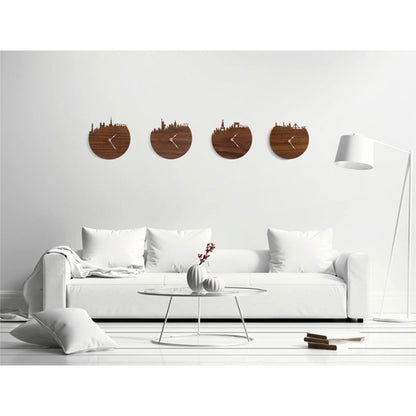 Orologio da parete Skyline edinburgh legno