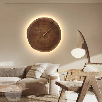 Orologio LED Legno