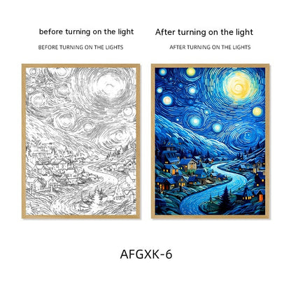 Quadro Cielo Stellato Illuminato
