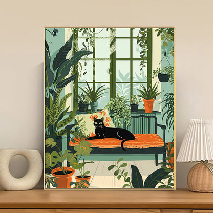 Quadro gatto fumetto