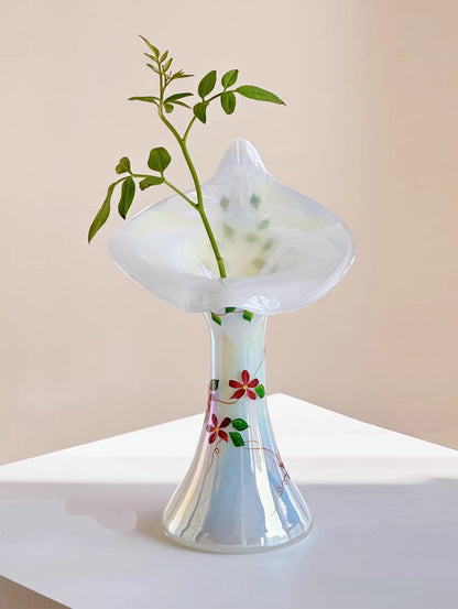 Vaso giglio smaltato