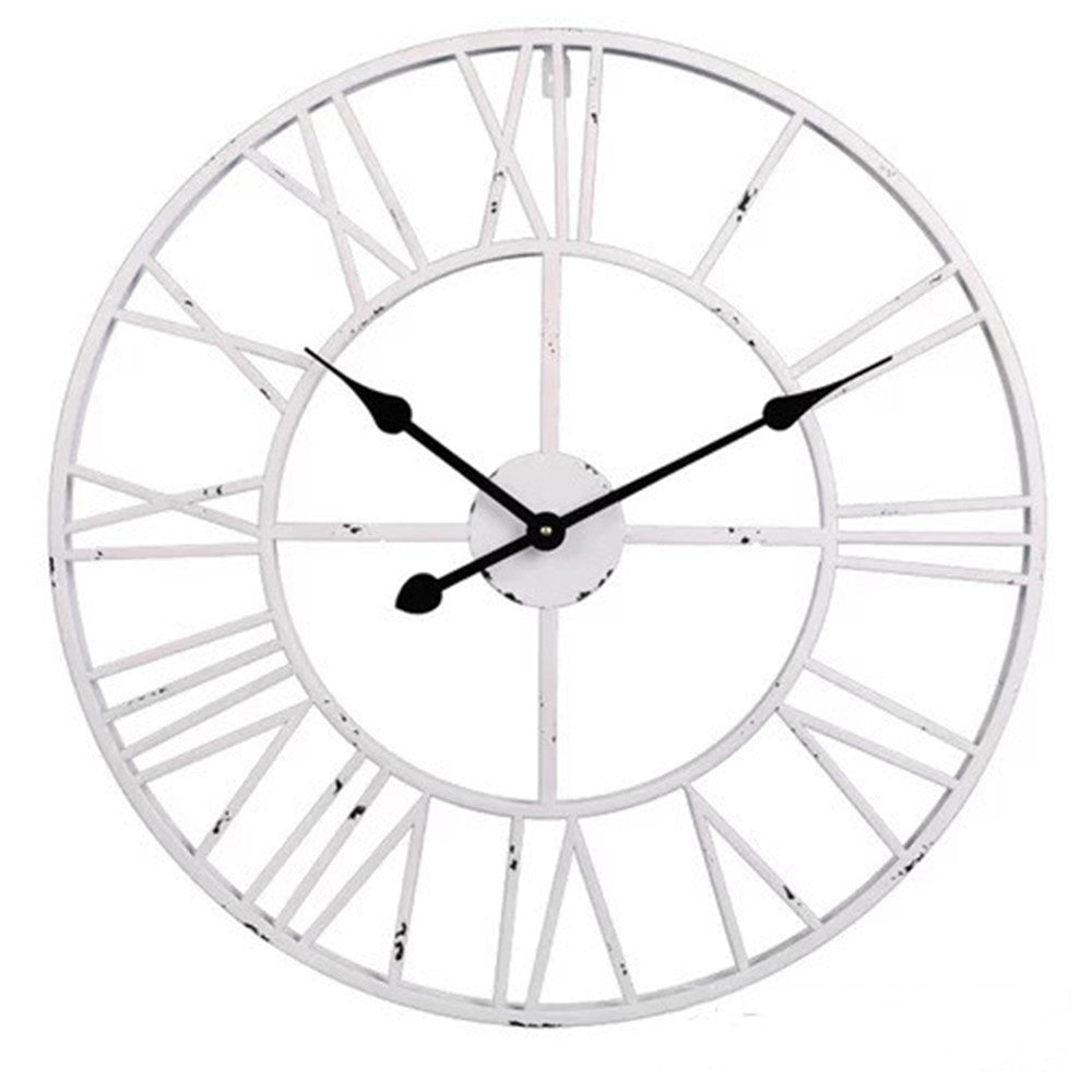 Orologio da parete Elementi trapezoidali legno