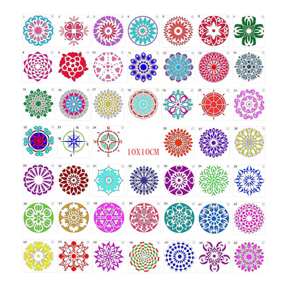 Stencil Mandala Dipinti