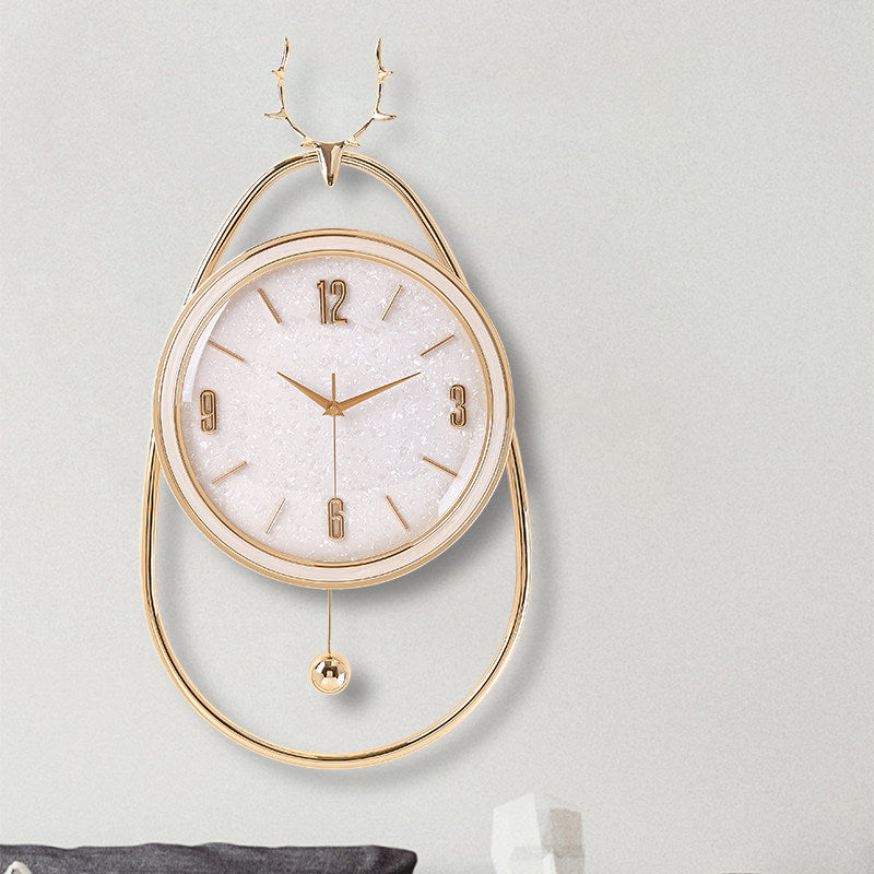 Orologio da parete Cervo dorato