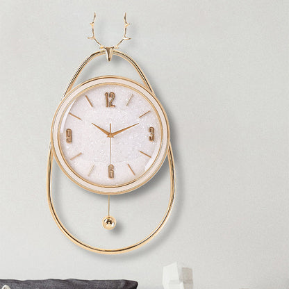 Orologio da parete Cervo dorato
