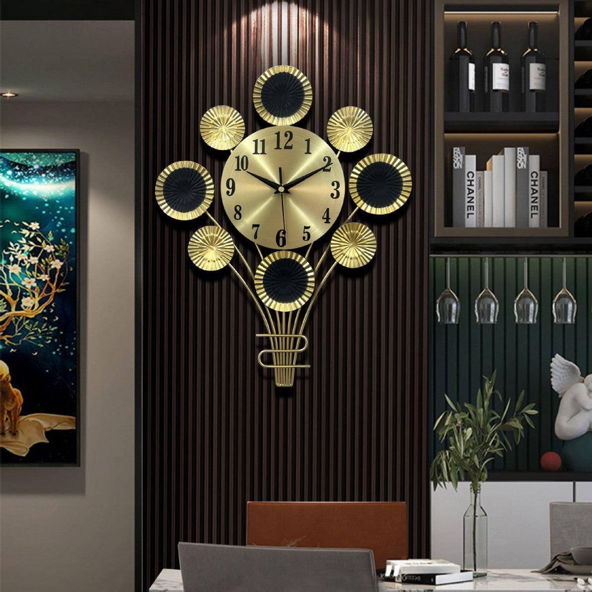 Orologio da parete Multisfera art déco