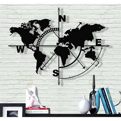 Quadro con mappa e bussola