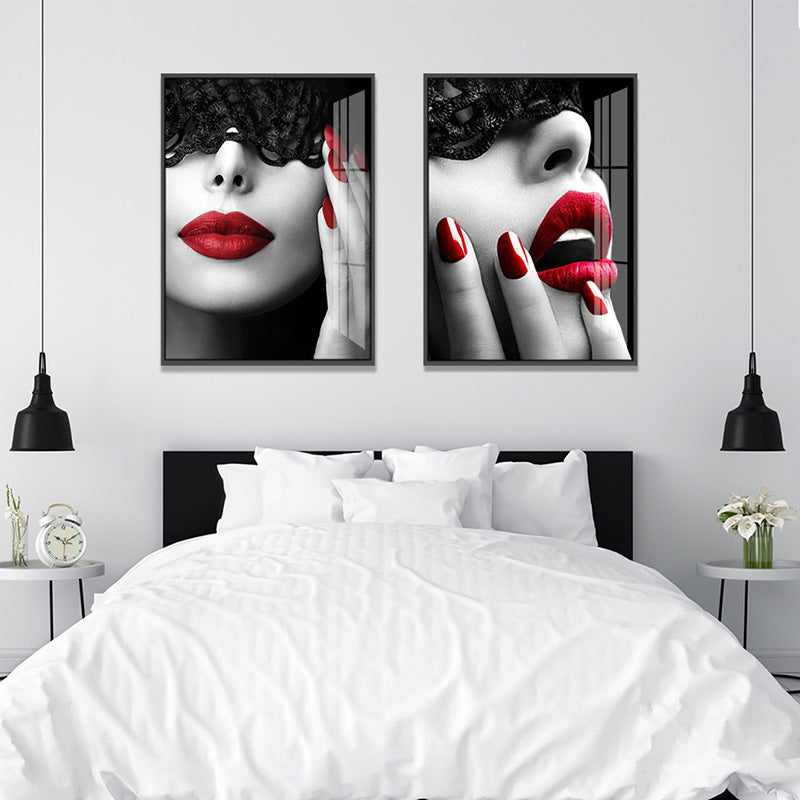 Quadro nordico figure bianco e nero