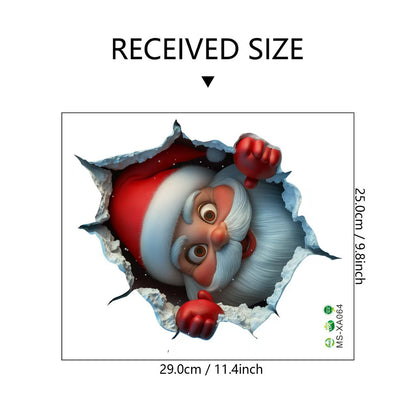 Adesivo Babbo Natale 3D