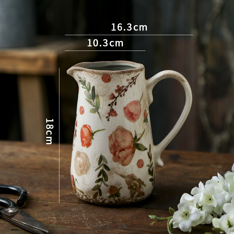 Vaso Ceramica Retro Francese