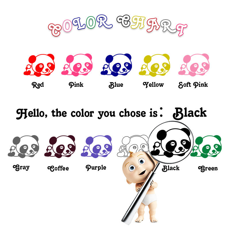 Adesivo murale Guida interattiva dei colori