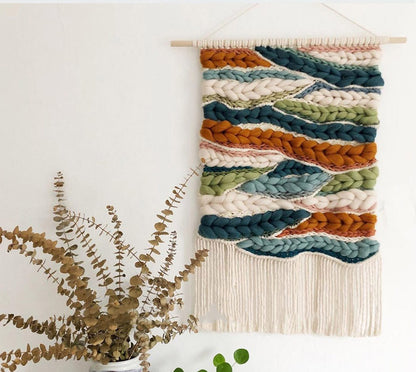 Arazzo boho lana intrecciata