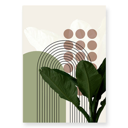 Quadro su tela Forme curve e cerchi minimalisti