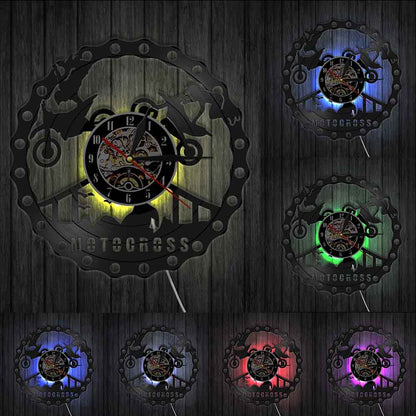 Orologio da parete Ingranaggi steampunk led
