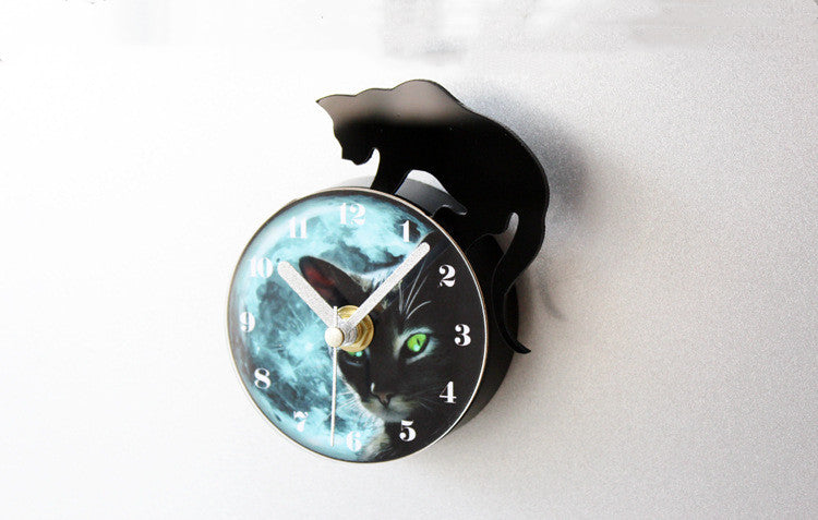 Orologio da parete Gatto nero 3D