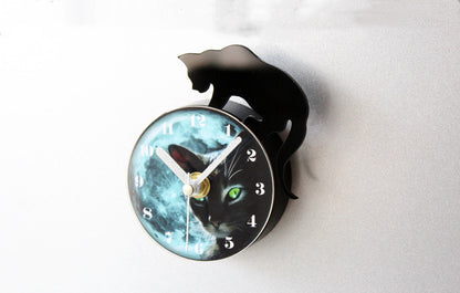 Orologio da parete Gatto nero 3D