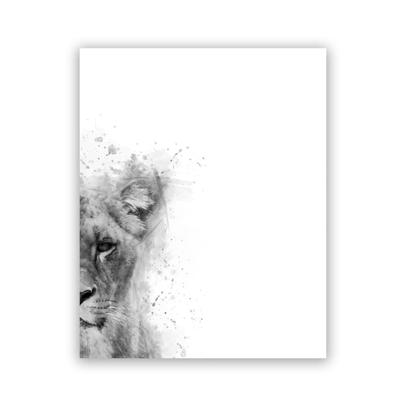 Tela animale bianco e nero