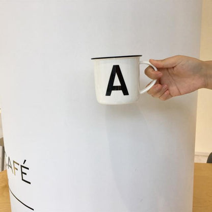 Tazza ceramica lettere