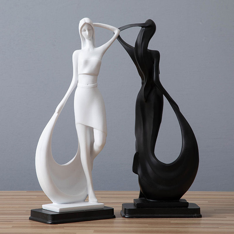 Statuetta resina minimalista