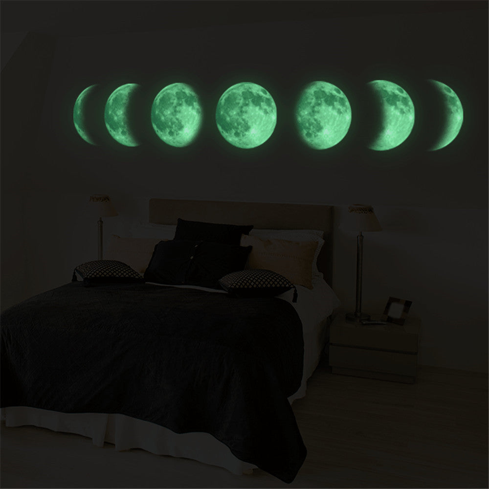 Adesivo murale Luna Fosforescente
