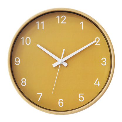 Orologio da parete Giallo minimale