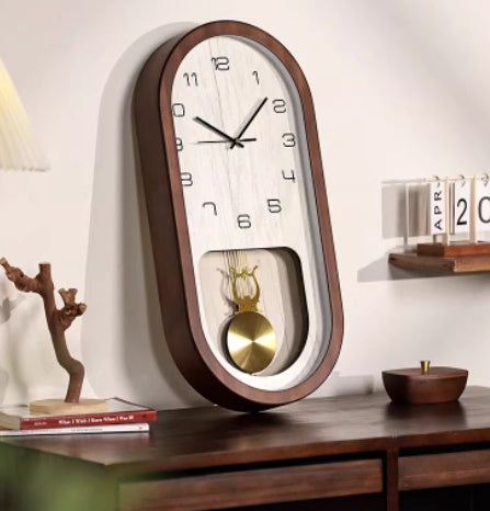 Orologio da parete Retrò pendolo ovale