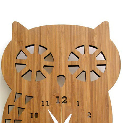 Orologio da parete Gufo legno