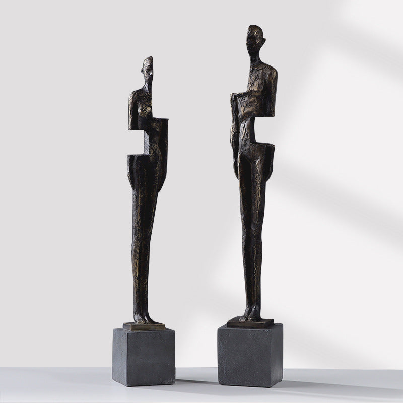 Scultura astratta resina