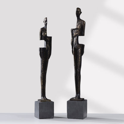 Scultura astratta resina
