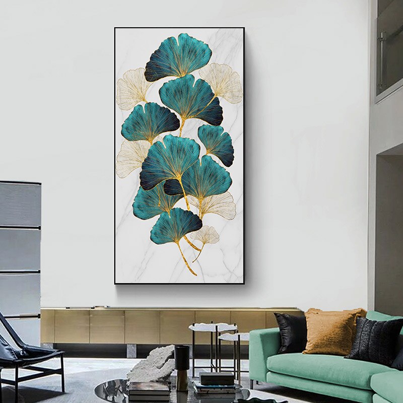 Poster foglie dorate