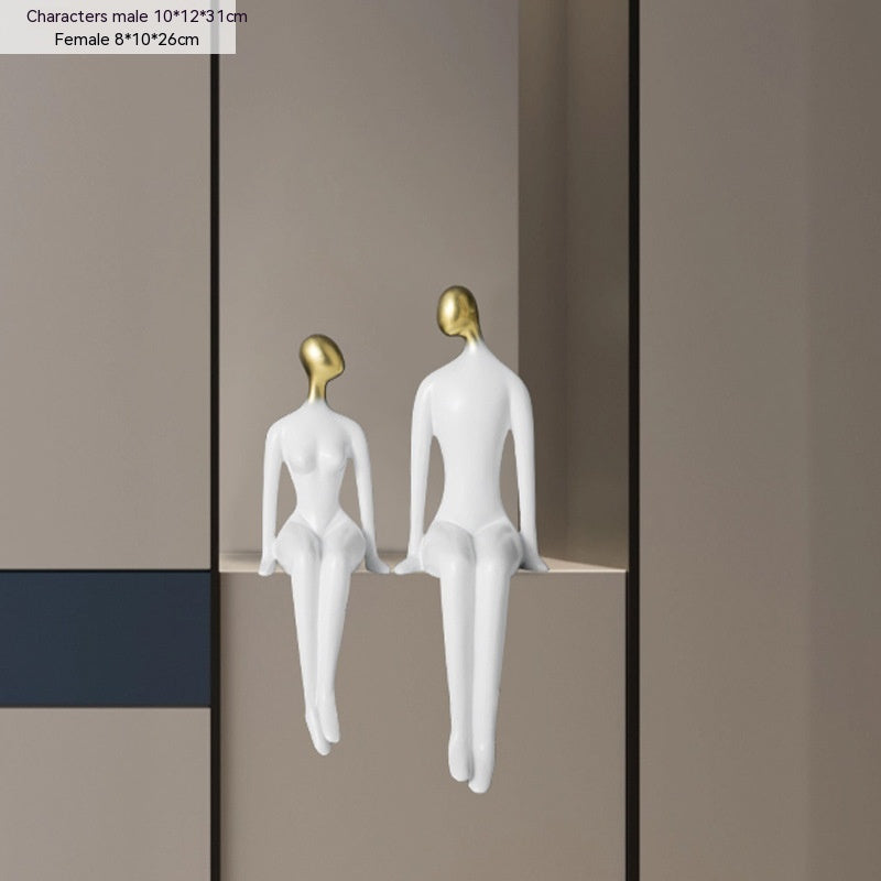 Scultura coppia minimalista
