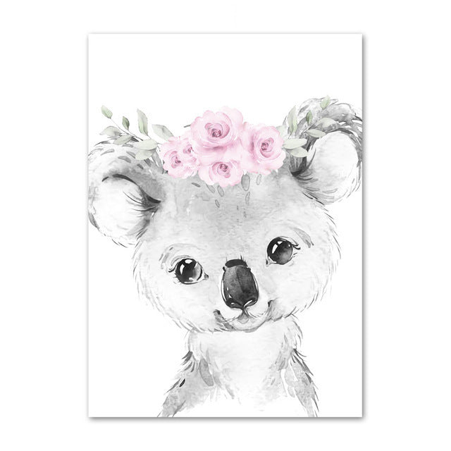 Quadro floreale rosa
