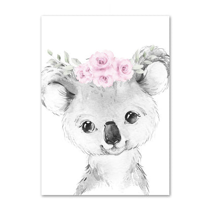 Quadro floreale rosa