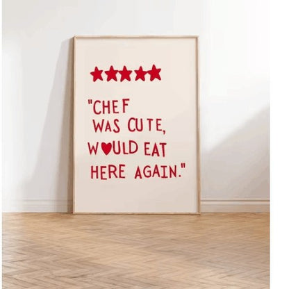 Poster minimalista cuore rosso