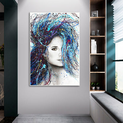 Quadro donna colorata