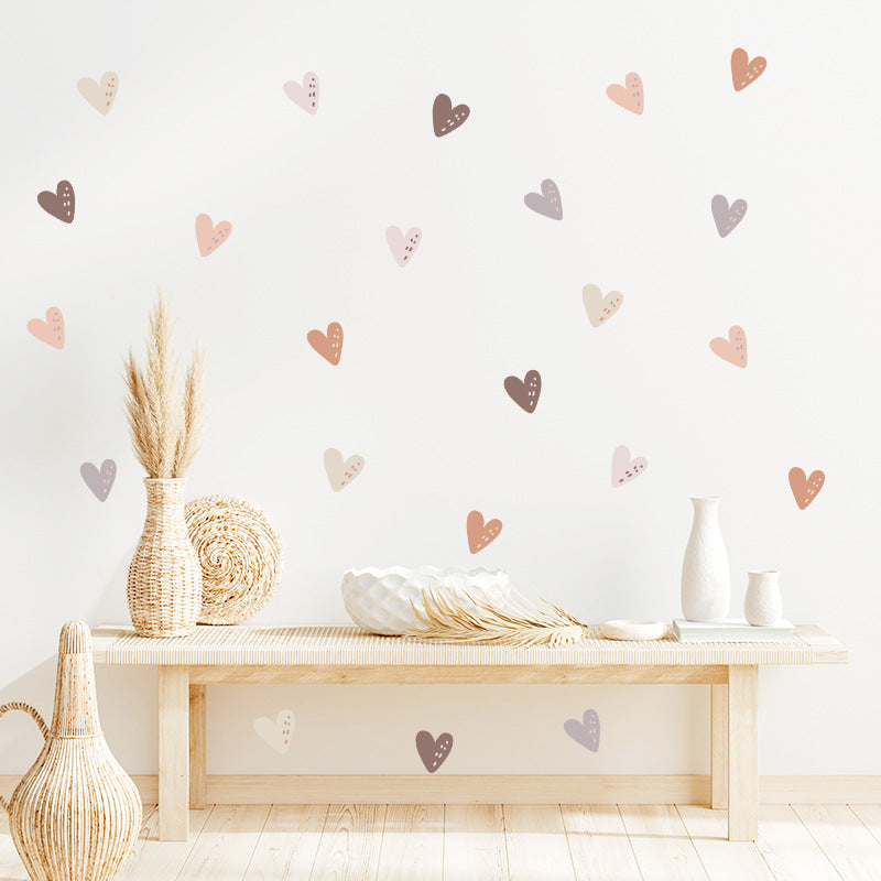 Adesivo cuori boho