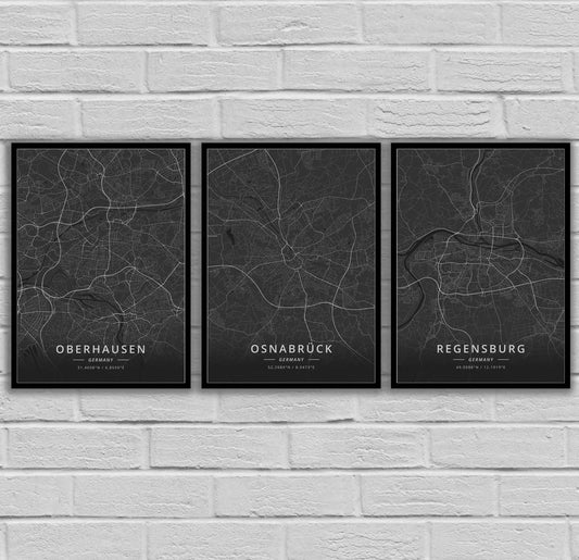 Quadro su tela Città tedesca