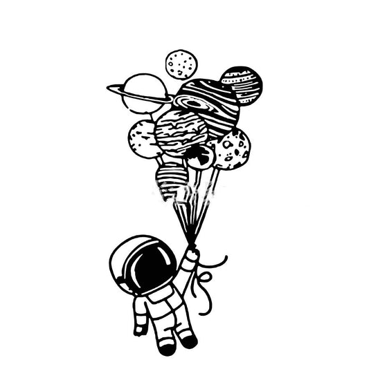 Adesivo murale Astronauta con palloncino
