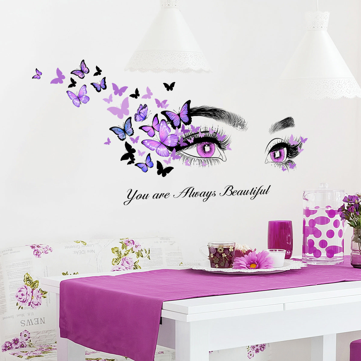 Adesivo decorativo farfalla